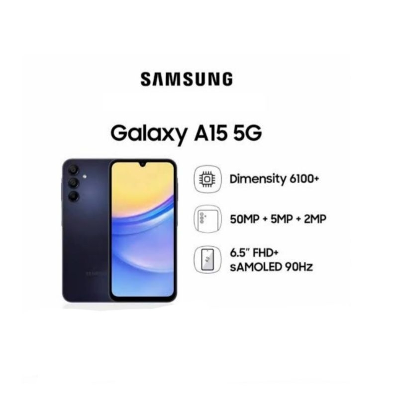 HP SAMSUNG GALAXY A15 5G 8/256 GB - SAMSUNG A15 5G GARANSI RESMI