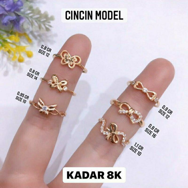 Cincin Emas Asli - Cincin Emas Kadar 375 - Toko Emas - Toko Mas asli - Perhiasan Cincin Emas