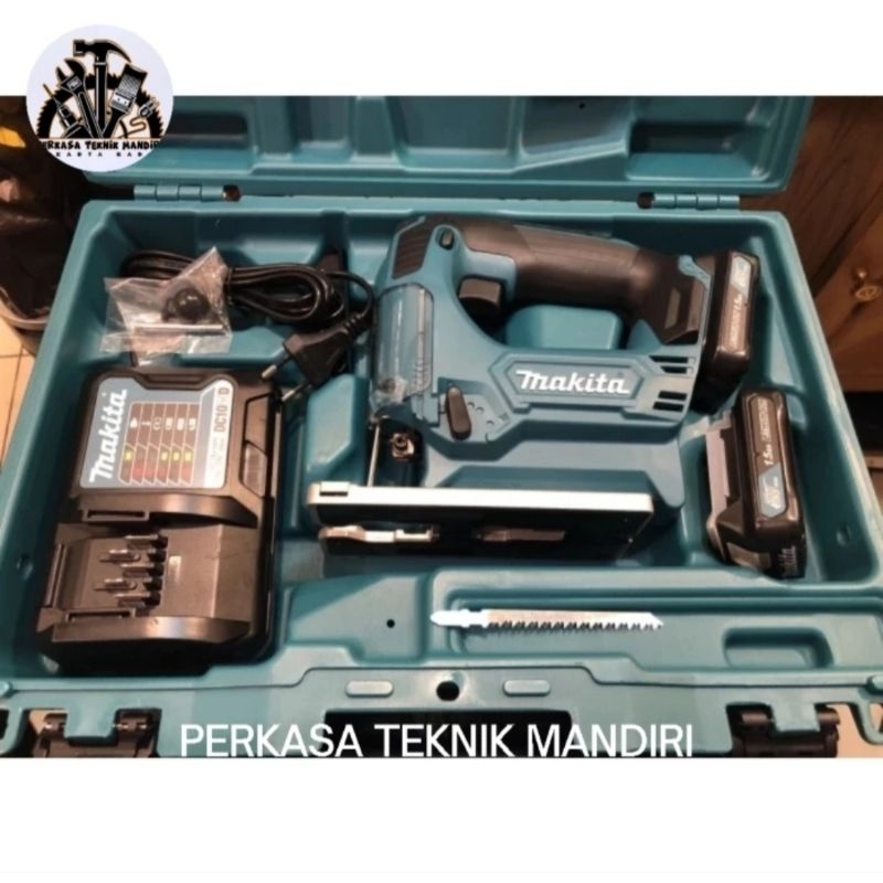 Mesin Jigsaw Cordless Makita / Makita JV 101 DWYE 12 Vol Baterai Original