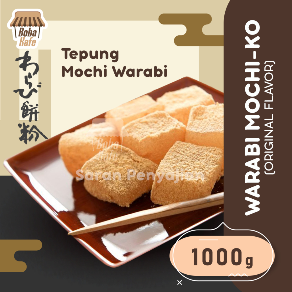 

WARABI MOCHI-KO ORIGINAL 1.000gr Authentic Japanese / Tepung MOCHI WARABI Original Khas Jepang Soft & Chewy