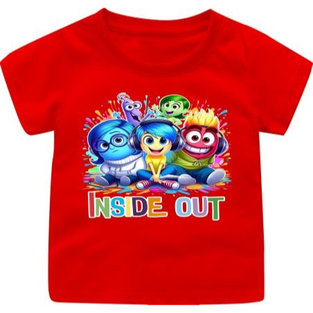 Baju kaos Atasan Inside Out 2 Game Anak Cowok/Cewek 1-12TAHUN/REMAJA/DEWASA S-7XL