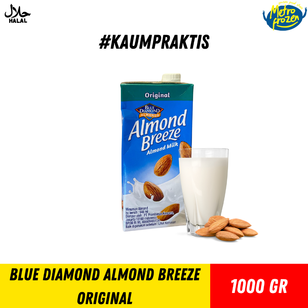 

BLUE DIAMOND Almond Breeze Original 1Liter//BLUE DIAMOND Almond Milk// susu segar rasa Almond original