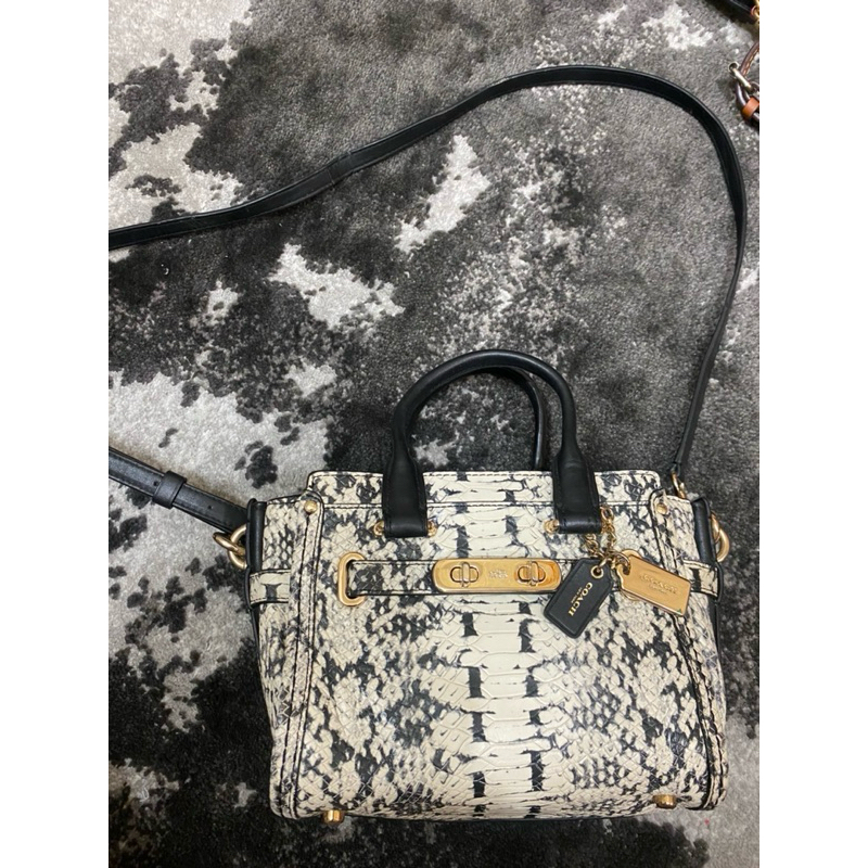 coach sling bag mini croco woman