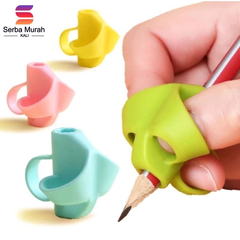 

TSM Pencil Grip 3 Jari - Alat Bantu Tulis Anak TK, Posture Corrector, Silikon, Pensil grip