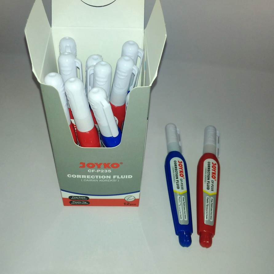 

Bonus 1 Lusin Correction Fluid Tip Ex Cair Joyko CFP235 12 pcs