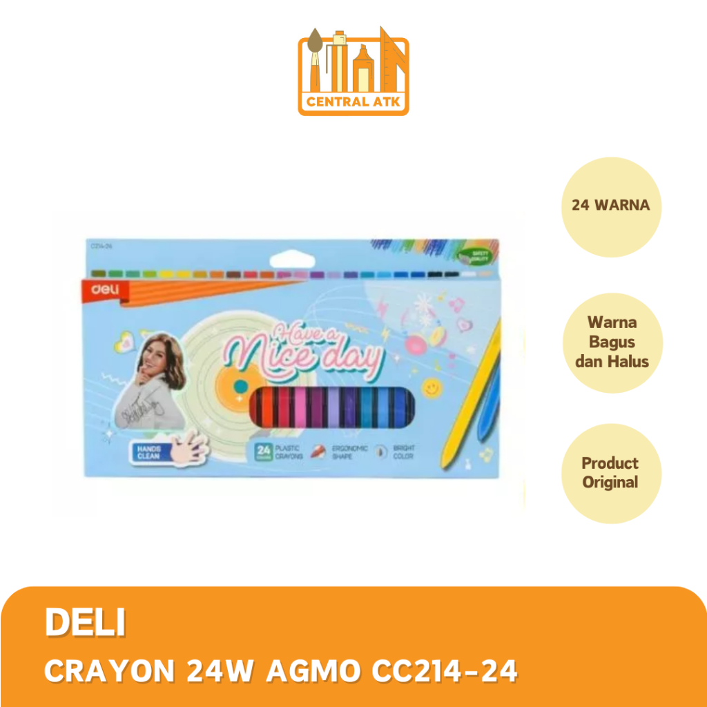 

CRAYON / KRAYON DELI AGMO ISI 24 WARNA C214-24 (1 PCS)