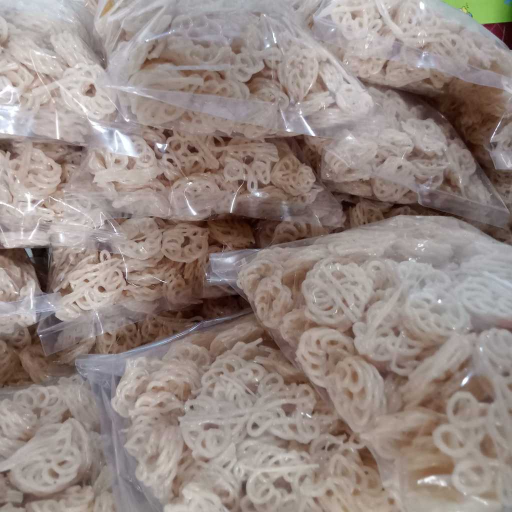 

Kerupuk Mentah Mawar Mini Keriting 250gr