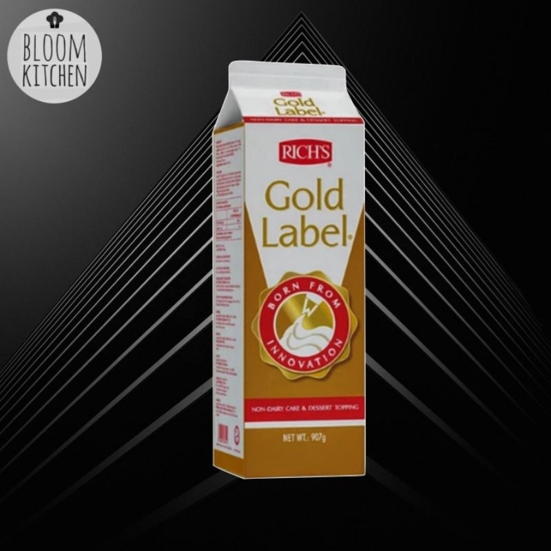 

RICH'S GOLD LABEL Whipping Cream Non Dairy 907 gram / Richs Gold Label Emas 907gr