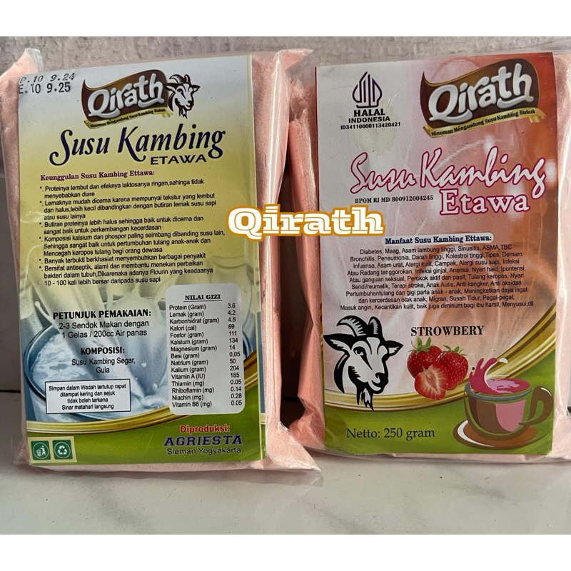 

Qirath Susu Kambing Etawa Rasa Strawberry