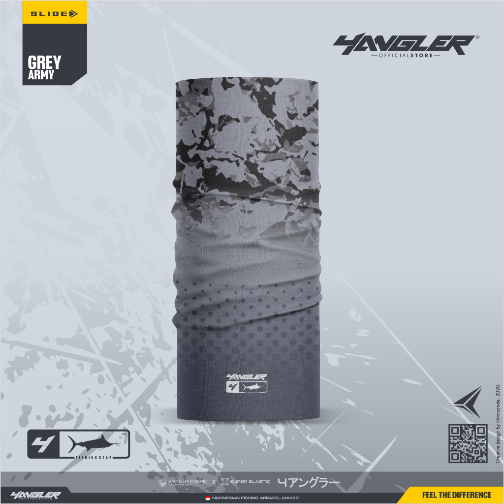 Bandana Mancing 4ANGLER | Buff Mancing 4ANGLER | GREY ARMY