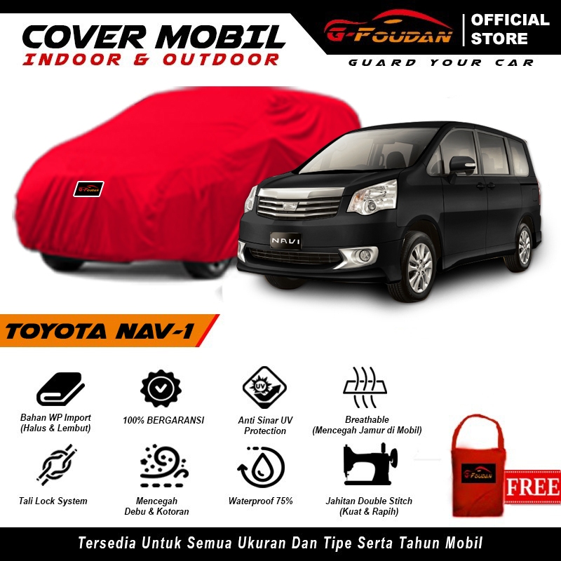 Body Cover Mobil Toyota NAV1 / Sarung Mobil NAV1 / Mantel Penutup Selimut Mobil Toyota Toyota NAV-1