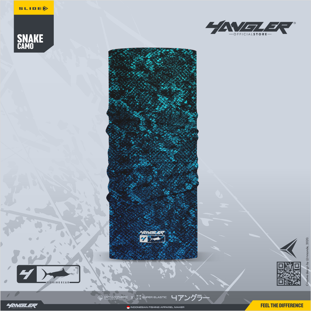 Bandana Mancing 4ANGLER | Buff Mancing 4ANGLER | SNAKE CAMO