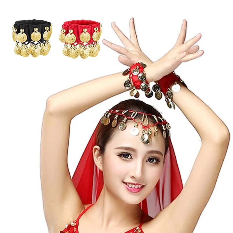 Kerincingan Belly Dance Gelang Belly Dance Gelang Belly Dance Coin Tari Perut Aksesoris Tari Anak