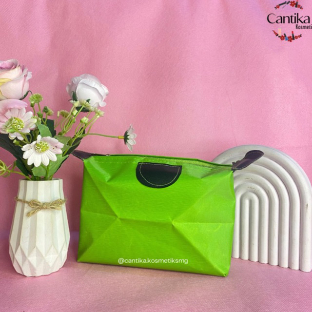 ♥ CANTIKA ♥ Tas dompet makeup kosmetik serba guna tahan air eyeliner bedak dll