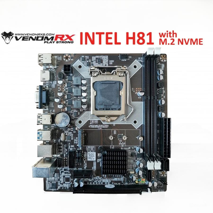 Motherboard / Mobo Venom Rx H81 Socket LGA 1150 DDR3 Intel 4th Garansi Resmi 2 Tahun
