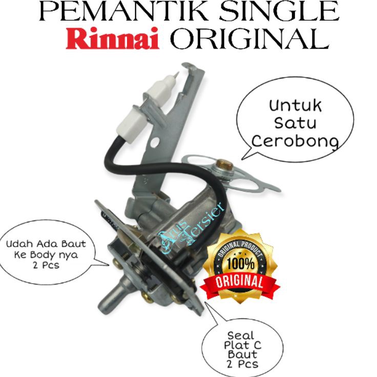 HEMAT BESARBESARAN Mesin Pemantik Api Single Ori Kompor Gas Rinnai Valve Gas  pemantik kompor rinnai