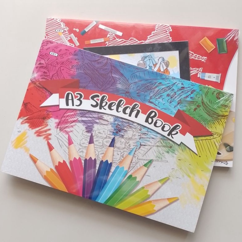 

ART I8U5 Buku Sketsa Sketch Book Kiky A3 Pcs Original