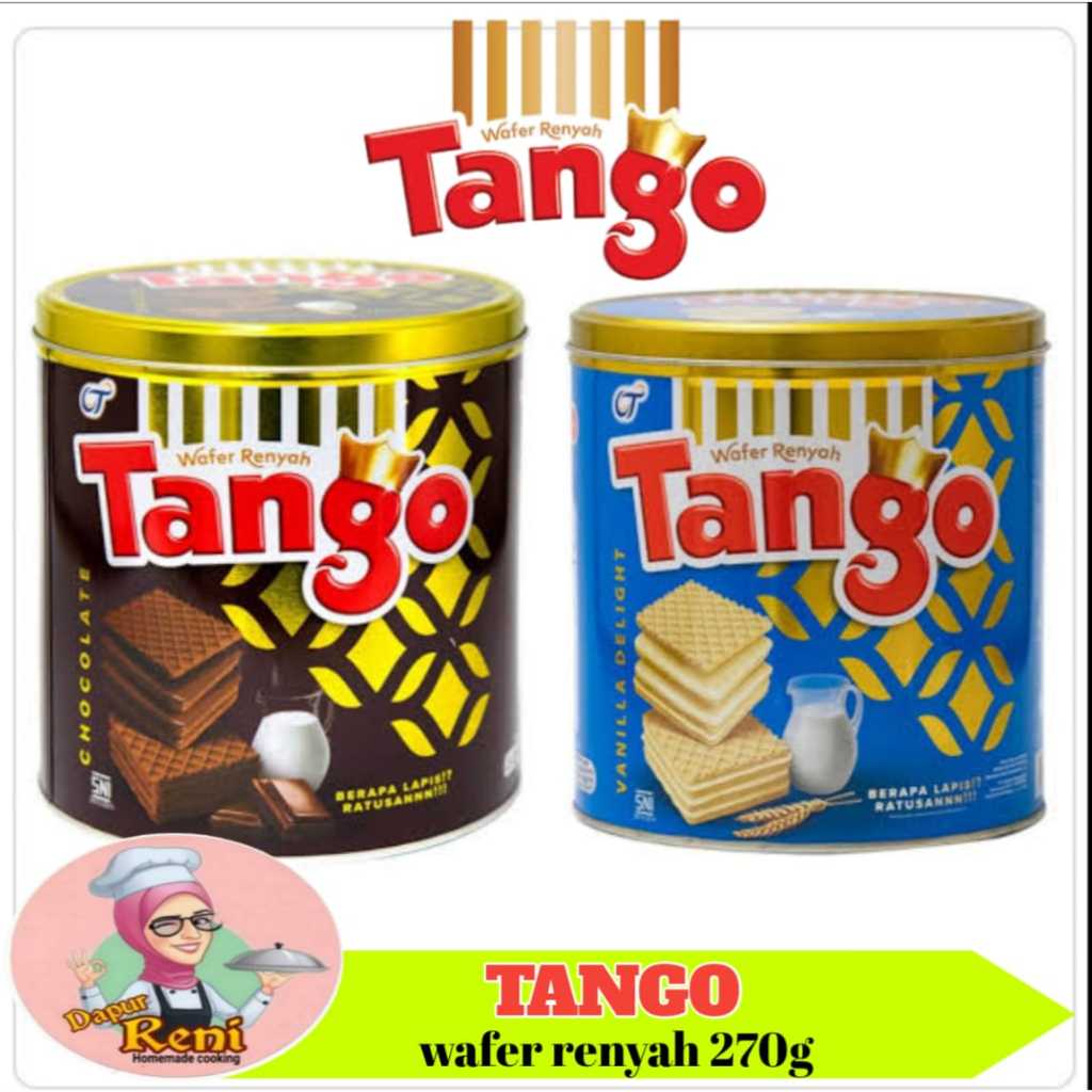 

Tango wafer coklat & vanilla kemasan kaleng 270gr