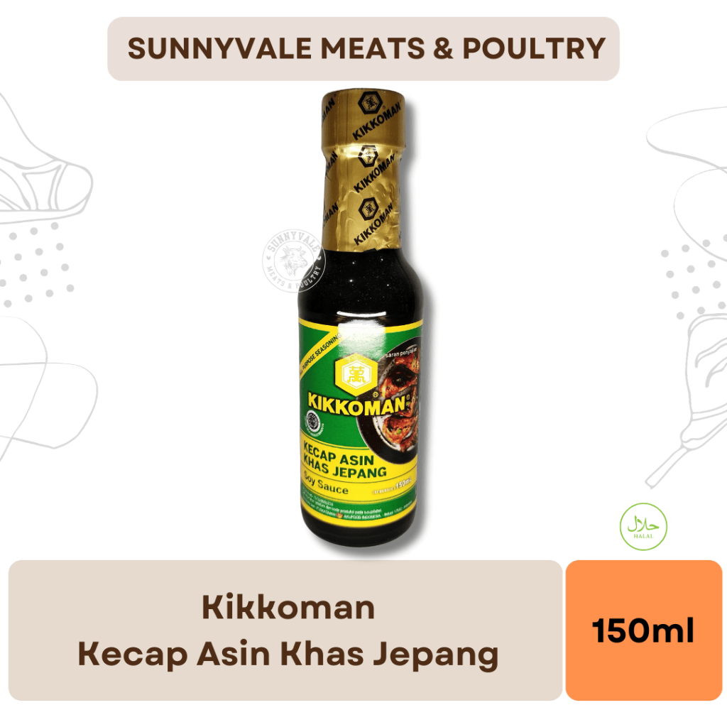 

KIKKOMAN Japanese Soy Sauce | Kecap Asin Jepang Travel Botol 150ml - Halal