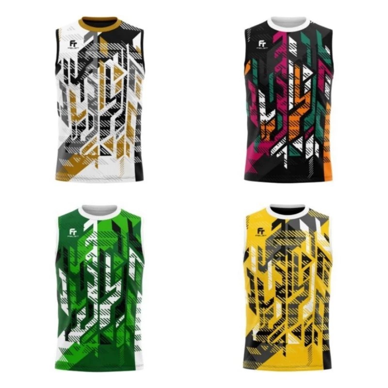 BAJU FELET SL1504 - BADMINTON SHIRT GRAPHIC TEE SINGLET ORIGINAL FELET 100%