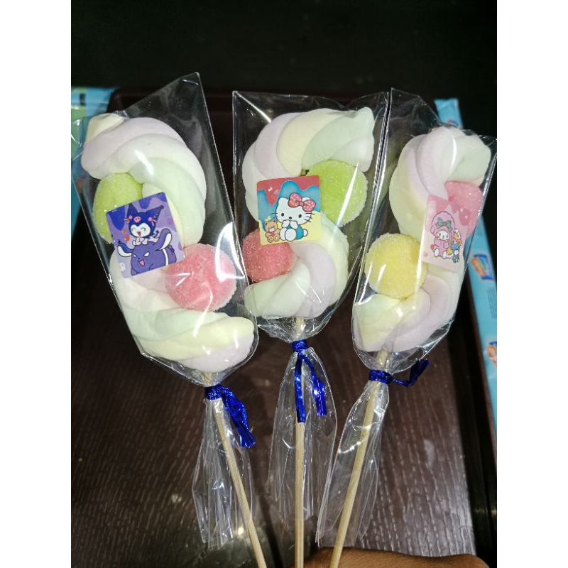 

paket jualan marsmalow tusuk bentuk huruf s