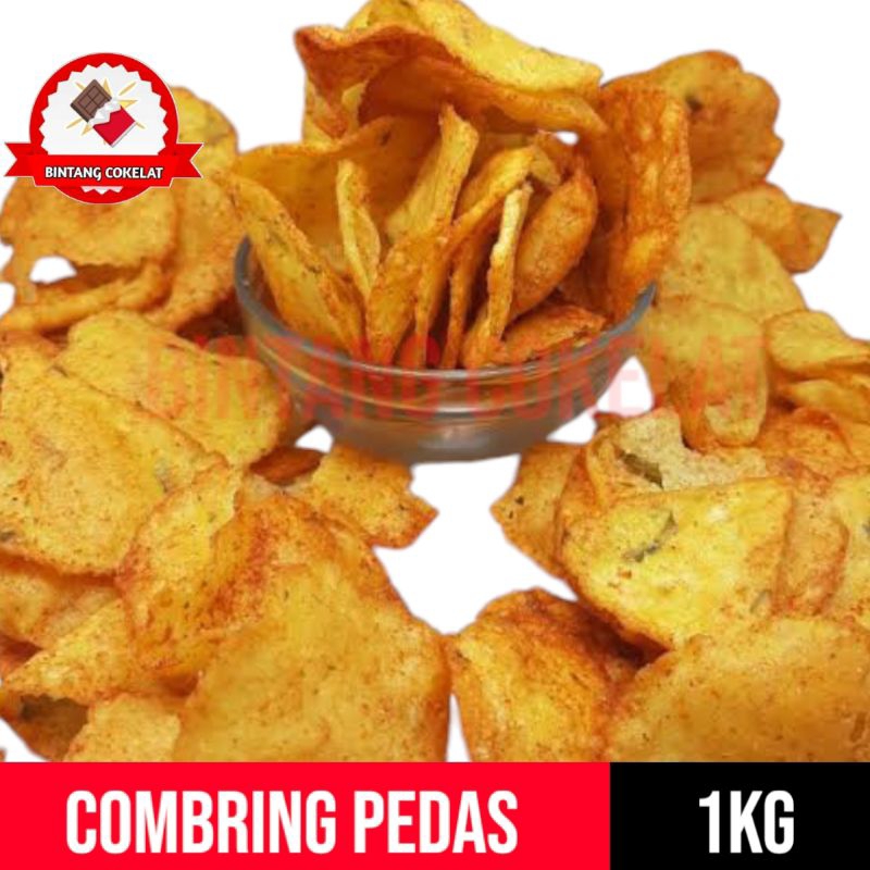 

combring pedas 1kg cemilan kiloan Snack/makanan ringan
