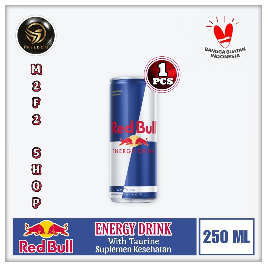 

Red Bull Energy Drink Blue Silver Can | Suplemen Kesehatan Kaleng - 250 ml (Kemasan Satuan)