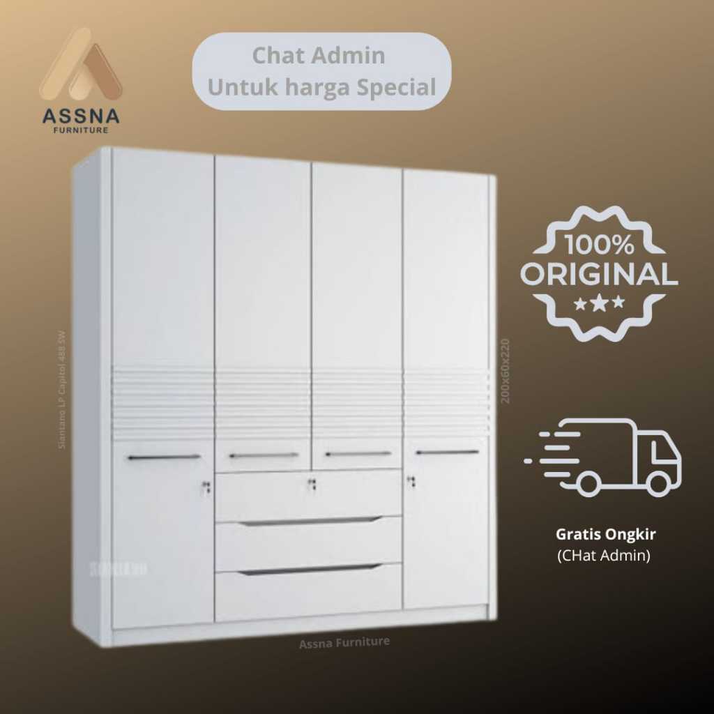 Lemari almari Pakaian Baju Siantano LP CAPITOL 488 SW