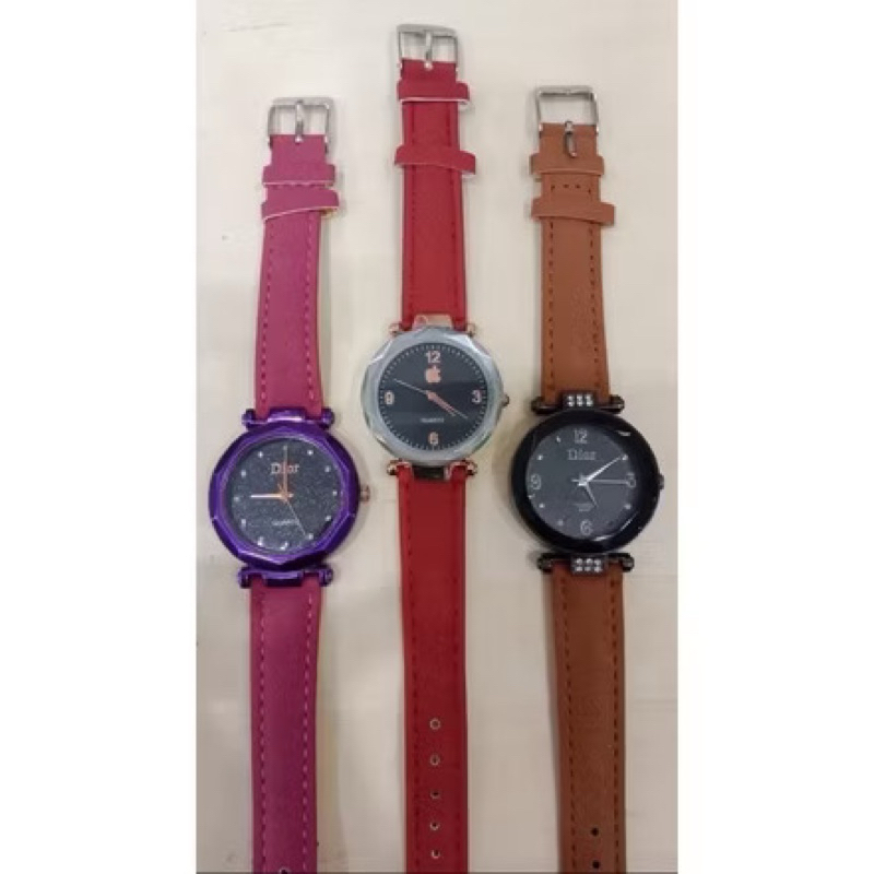Jam Tangan Kulit Wanita Fashion Korea JamTangan Cewe