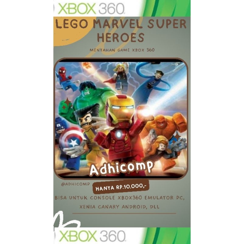 LEGO MARVEL SUPERR HEROES (XBOX 360,XENIA CANARY, PC)