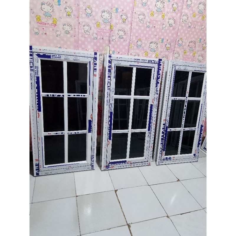 KUSEN JENDELA ALUMINIUM CASMENT VARIASI ORNAMEN,BISA COSTUM UKURAN,MODEL, WARNA, TERIMA JASA PASANG 