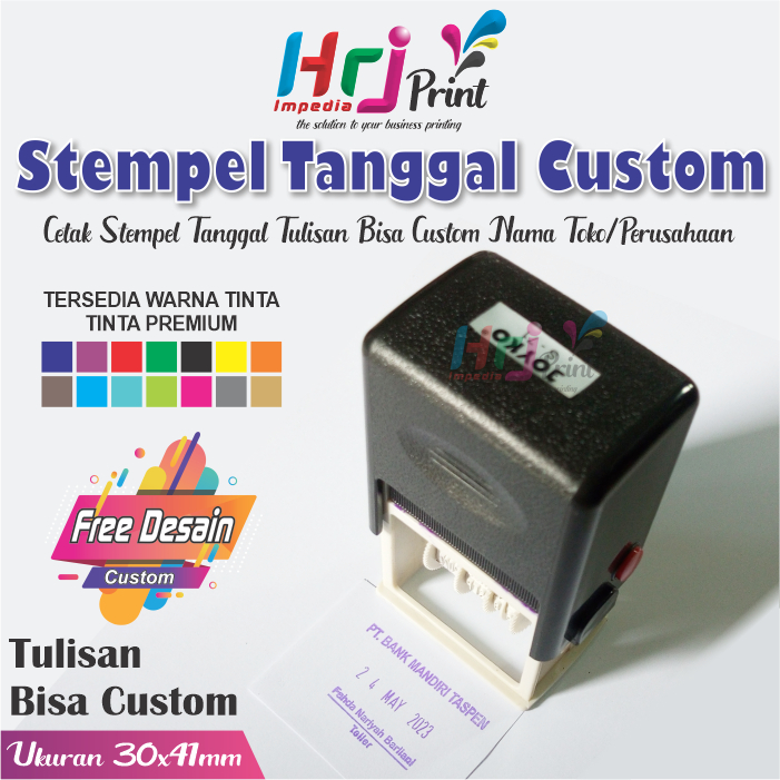 

Stempel tanggal bulan tahun otomatis custom nama toko/perusahaan | Stempel tanggal custom | Otomatis