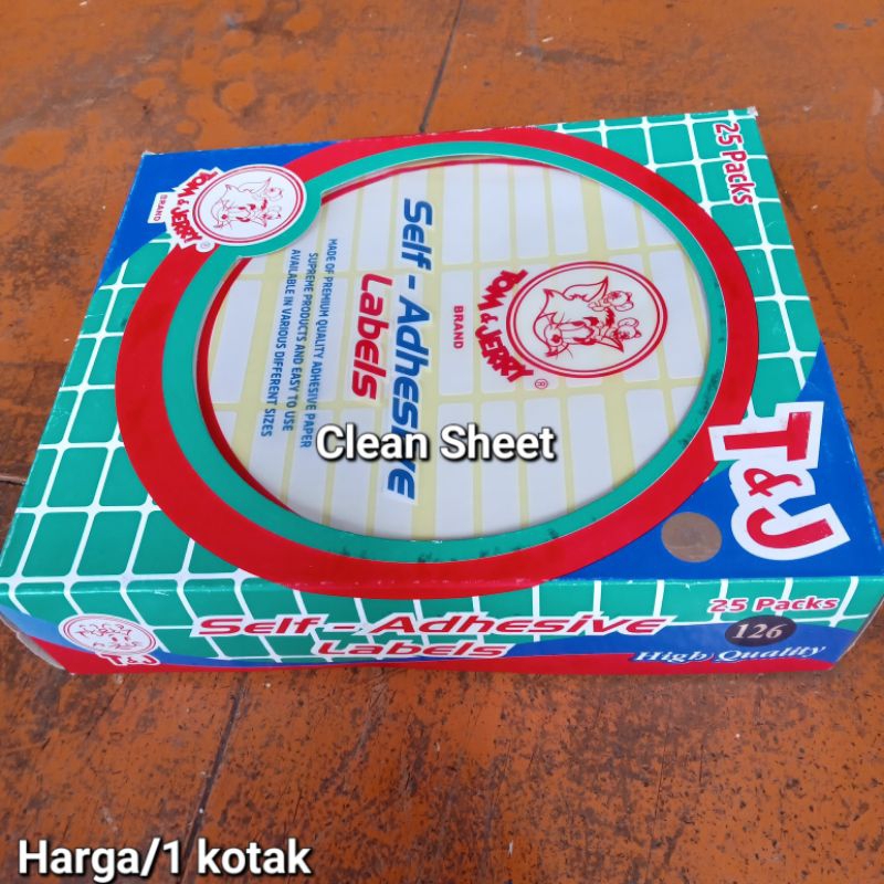 

Label tom&jerry No.126 (Harga/1 kotak,isi 25 pack)