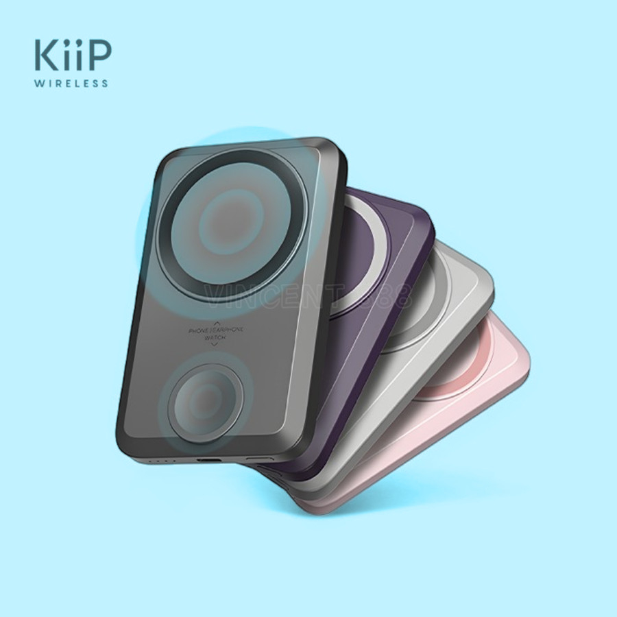 KIIP WIRELESS EW31 POWER BANK 2in1 20W 10000MAH MAGNETIC MAGSAFE FAST CHARGING TYPE C PD POWERBANK E