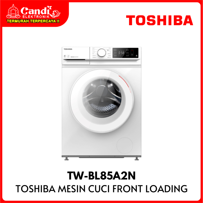 TOSHIBA Mesin Cuci Front Loading Kapasitas 7.5 Kg Ultra Fine Bubble TW-BL85A2N