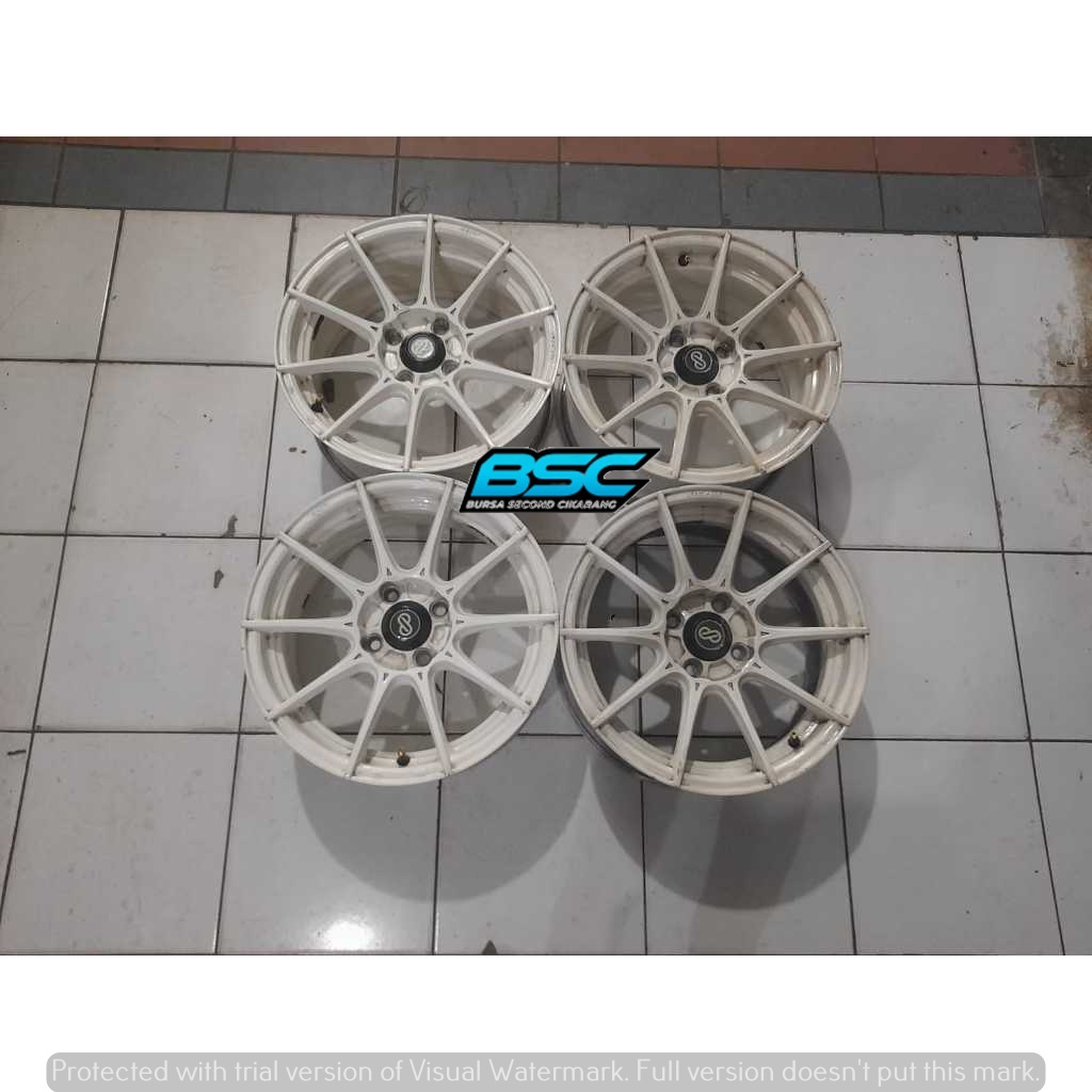 Velg Mobil Racing Bekas R15 Rep. Enkei Pcd 4x100 Ring 15 Buat Brio Yaris Jazz Sigra Agya Ayla Calya 