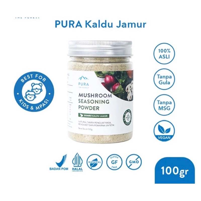 

pura kaldu asli bumbu kaldu jamur 100gr no msg sebaguna