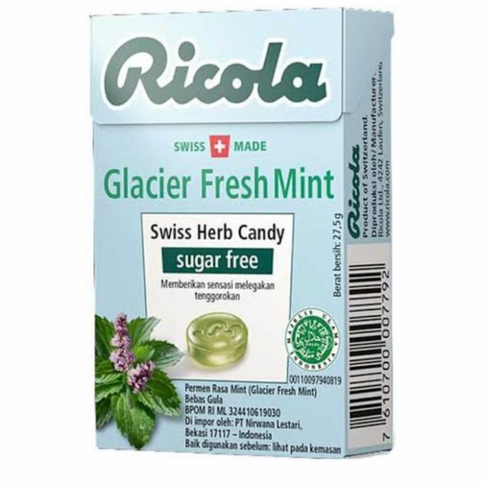 

RICOLA PERMEN SUGAR FREE 40g | PERMEN | CANDY | BEBAS GULA