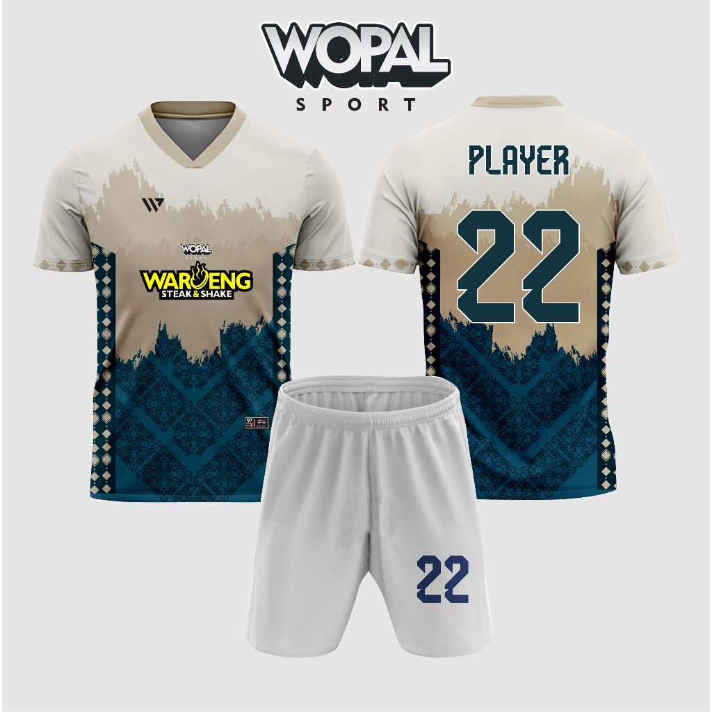 JERSEY FUTSAL CUSTOM FULL PRINTING MOTIF KERAH