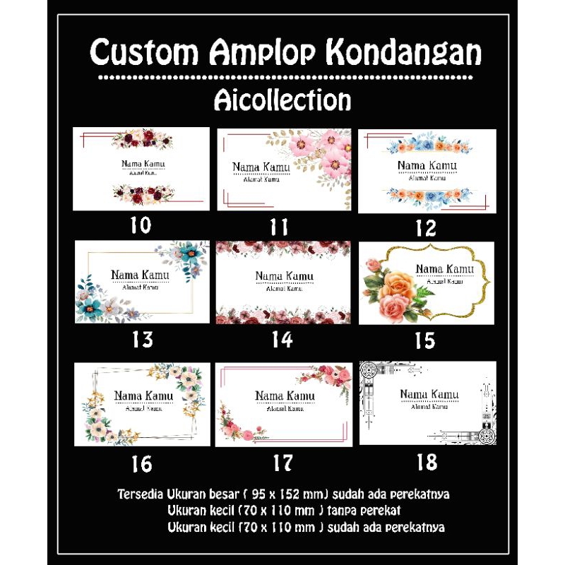 

AMPLOP KONDANGAN , AMPLOP CUSTOM NAMA DAN ALAMAT, ISI 50 PCS