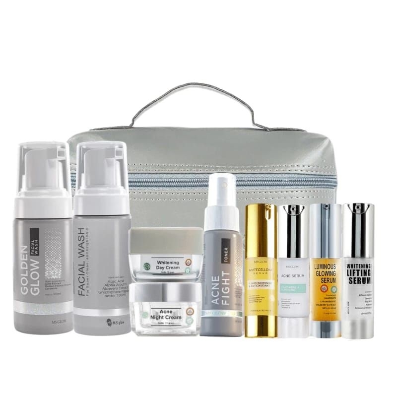 MS GLOW SKINCARE PAKET lengkap paket wajah MS GLOW dan body care ms glow original