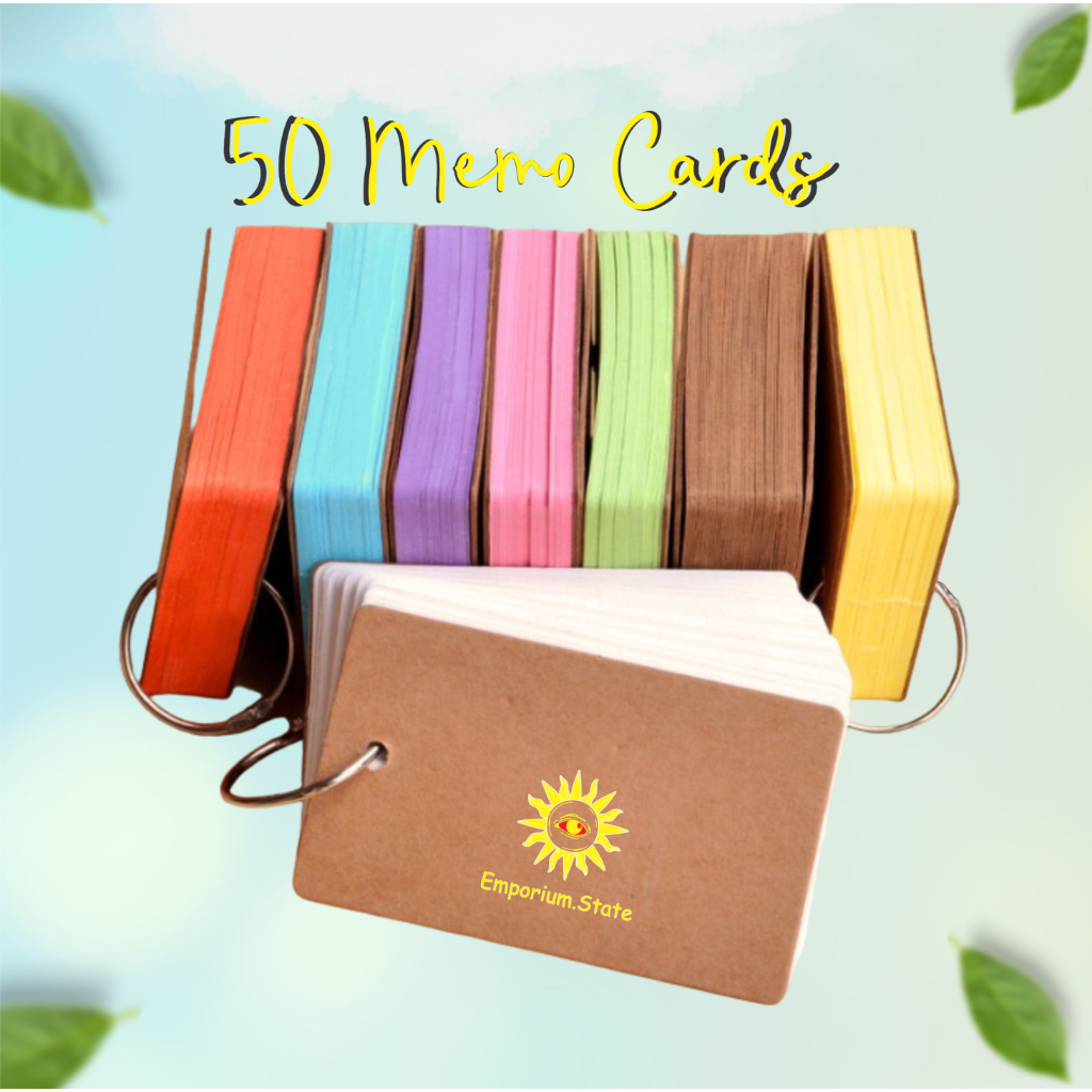 

Ring Card / FALSH Card Note Cards 100 Halaman Memo