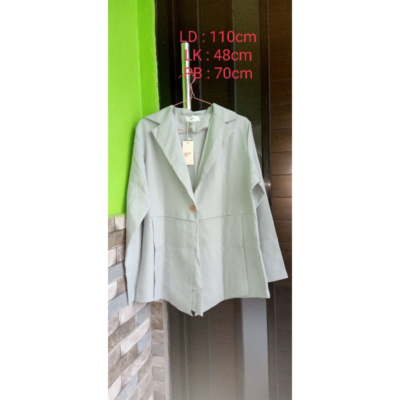 BLAZER NEW MERK EDERRA WARNA SAGE