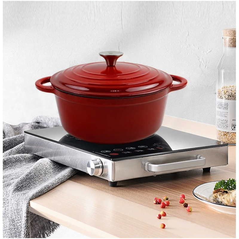Corning Brand Revere Cast Iron Dutch oven Panci cast iron enamel Original