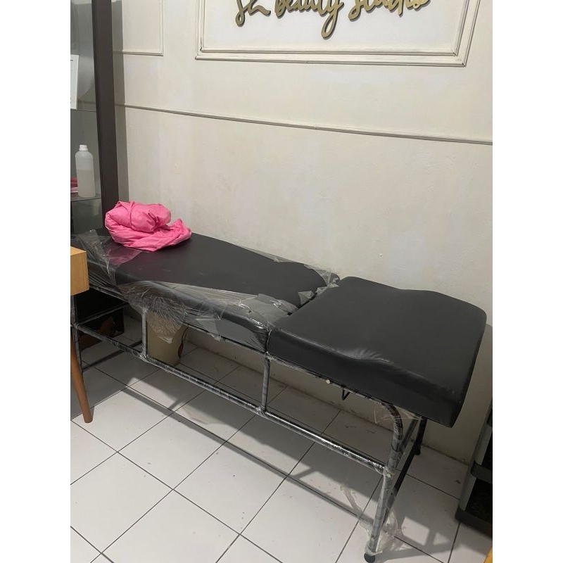 EYELASH BED + SPREI SALON KASUR EYELASH KASUR FACIAL BEKAS SECOND WARNA HITAM