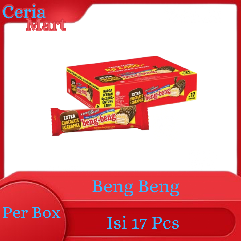 

BENGBENG/ BENG BENG / COKLAT KARAMEL MELTED 1 BOX ISI 17PCS