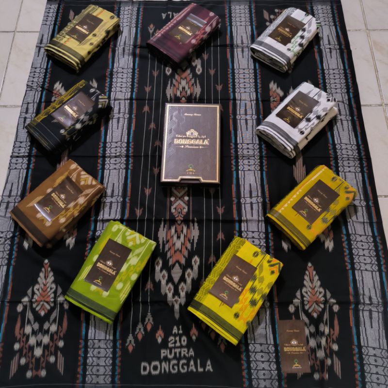 ( ORIGINAL ) Sarung Tenun DONGGALA / PUTRA DONGGALA A1 210 SGE motif Terbaru