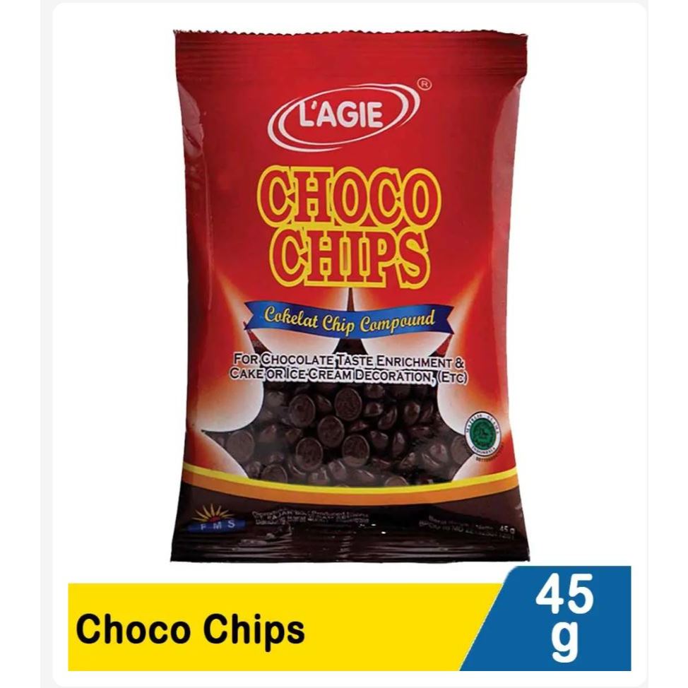 

L'agie Choco Chips 45 gr