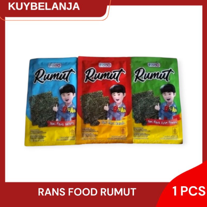 

Rans Food Rumut Snack Rumput Laut Balado / Ayam Bawang / Udang 10g