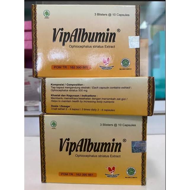 VipAlbumin Ikan Gabus 30 kapsul 100% original